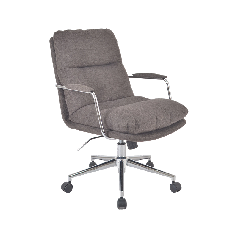 Silla de oficina ergonómica de tela con respaldo alto